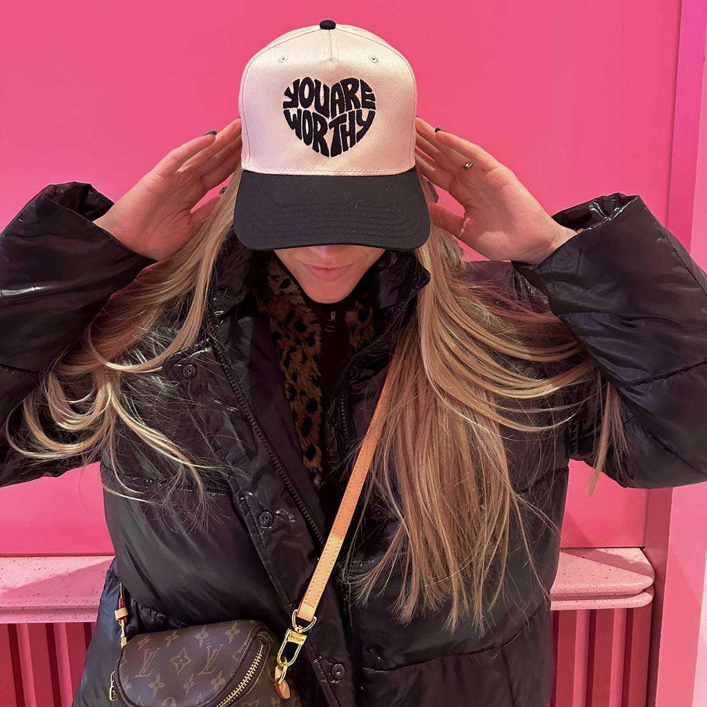 関税込み】Ashley Williams ホワイト I Heart Me キャップ